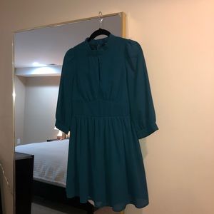 Emerald mini dress